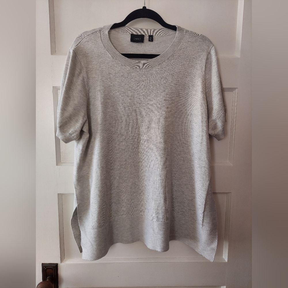 Cyrus Gray Crew Neck Sweater